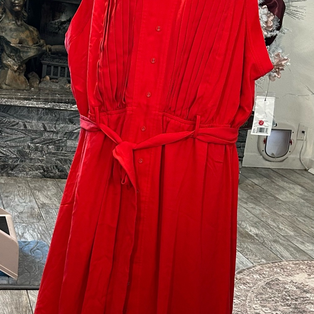 Nine West Red Midi Dress